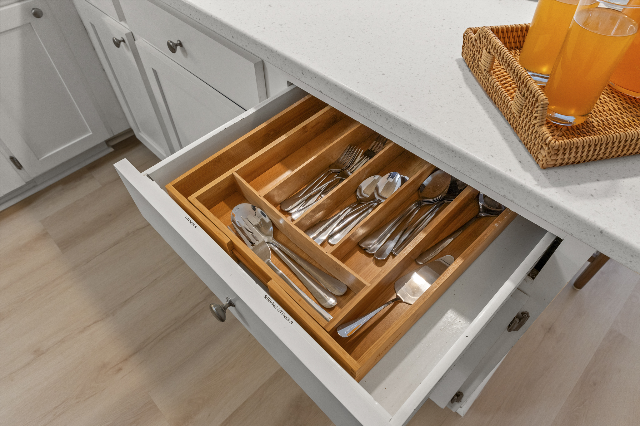 Thoughtfully equipped with quality utensils and cookware to make every meal prep effortless and enjoyable.