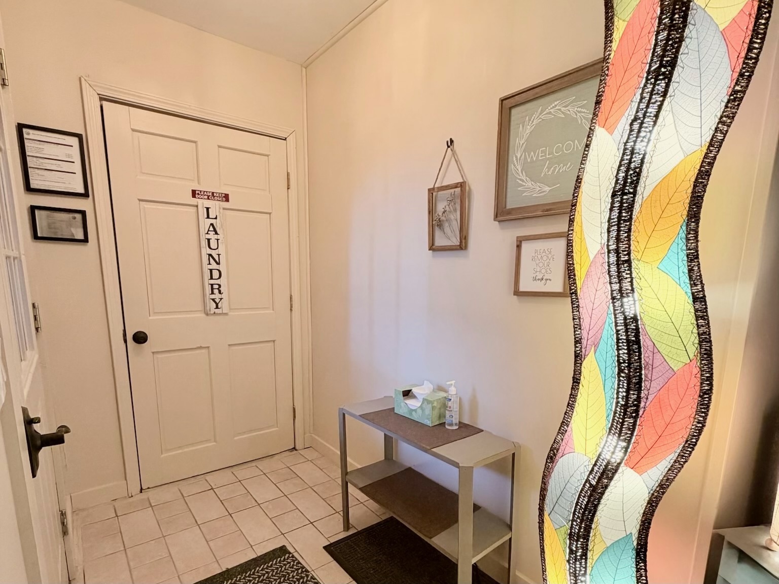 Laundry Room to Left of Entry Door