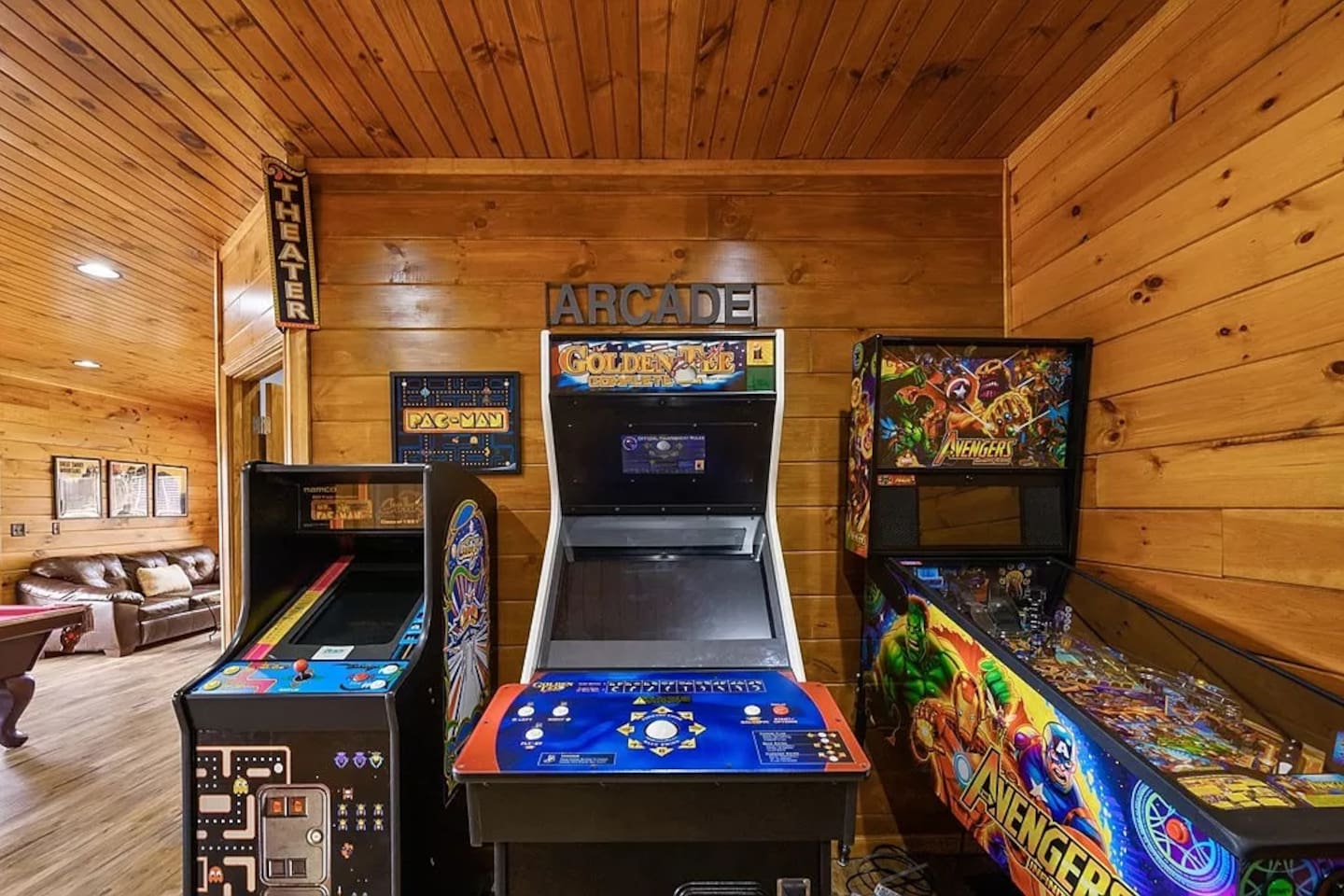 Arcade games (free) in the game room include: Pinball (a guest favorite), Golden Tee and Ms. Pac-Man!