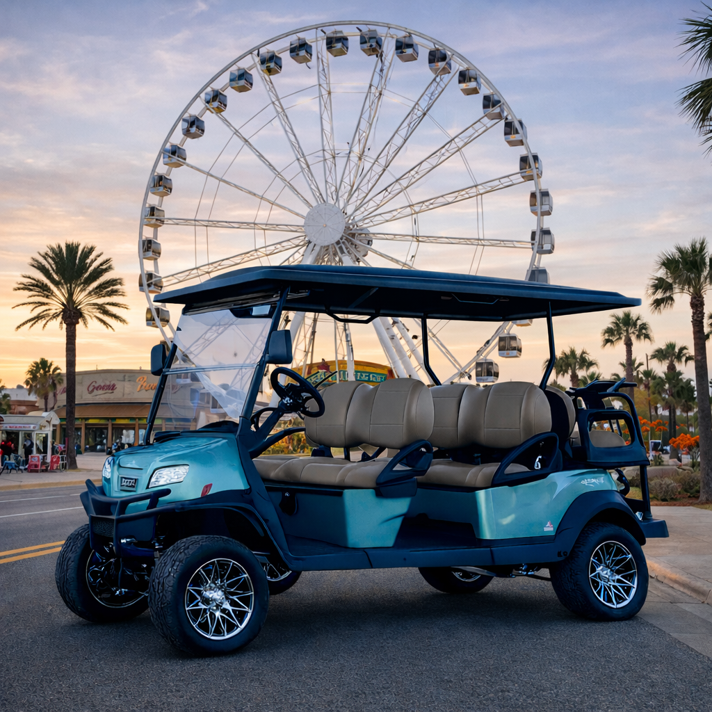 6 seater Street Legal Golf Cart