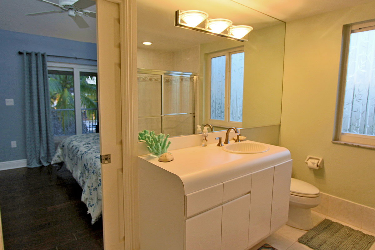 Hallway bathroom