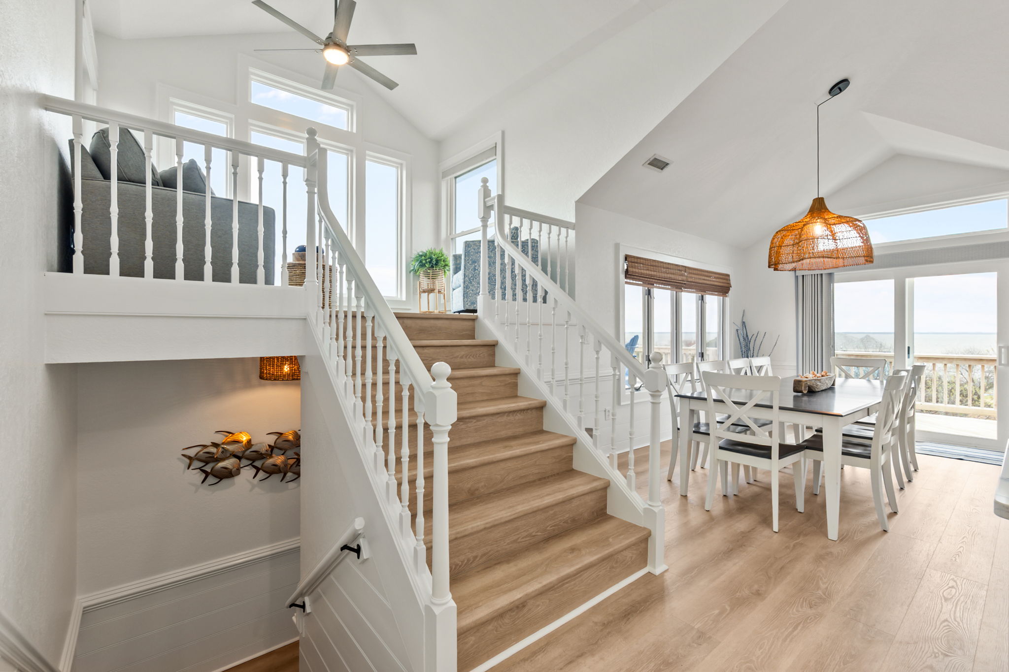 Light-filled entry and stairway that gives the home an easy, open flow from the moment you walk in.