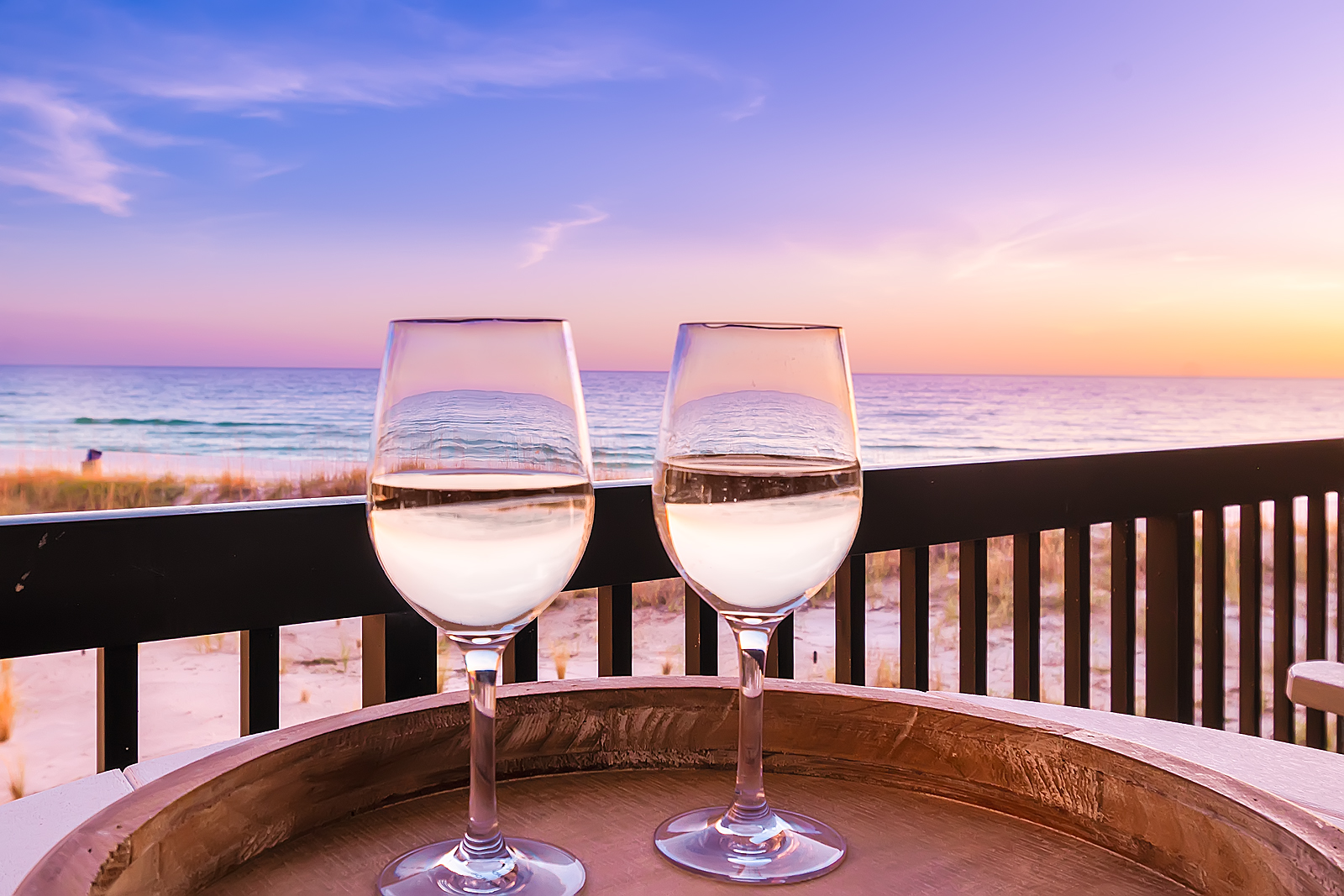 Perfect spot for that glass of wine. 