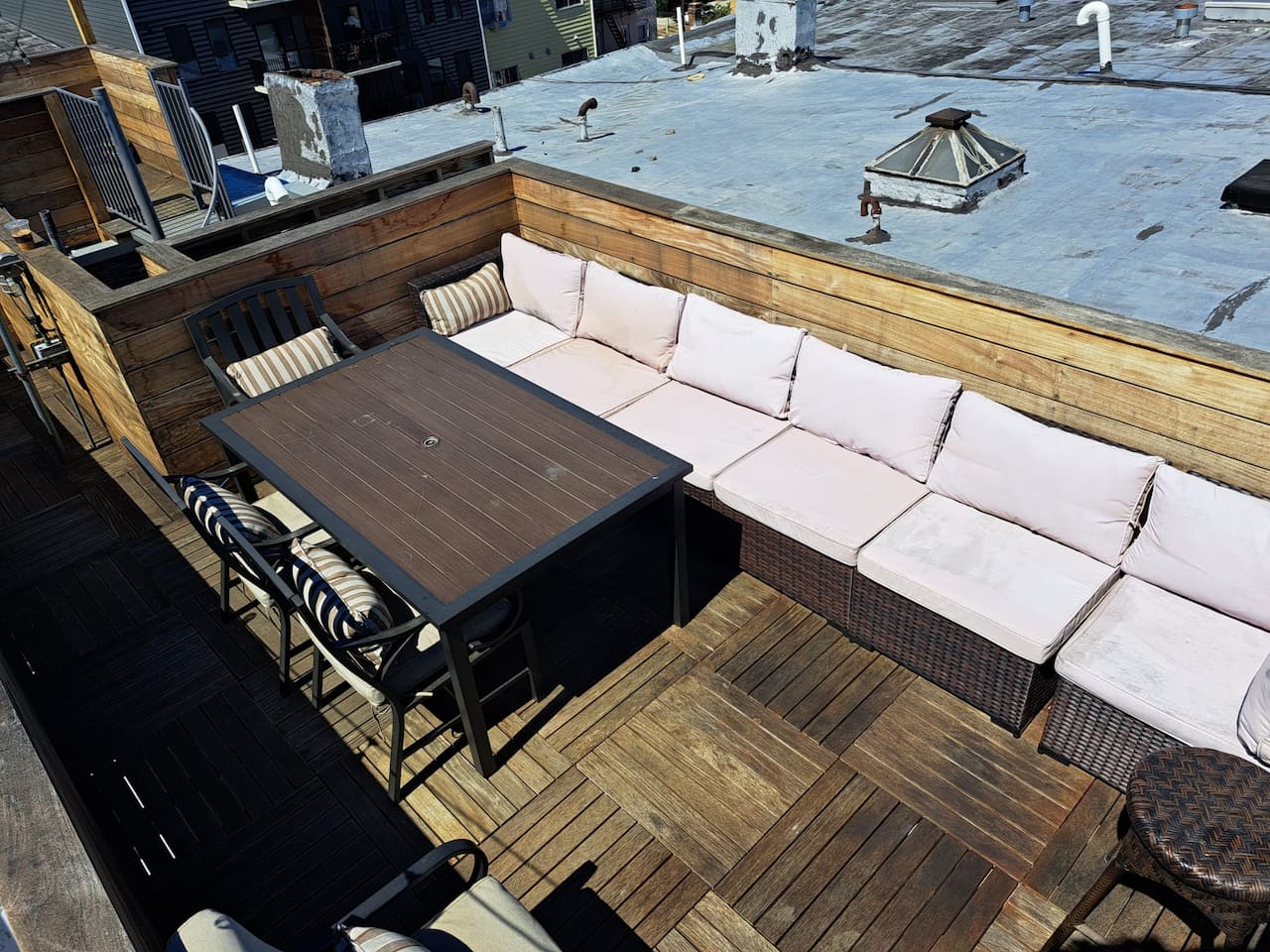 Private rooftop with NYC views