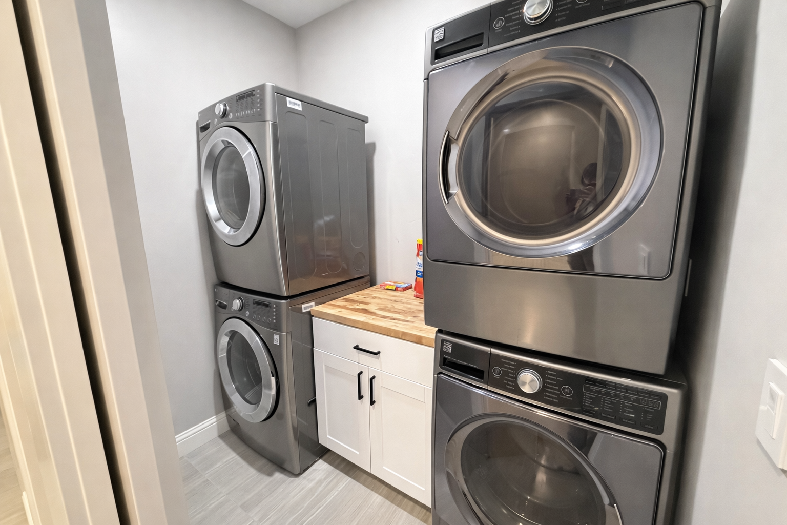 Laundry Room- Two washers and two dryers.