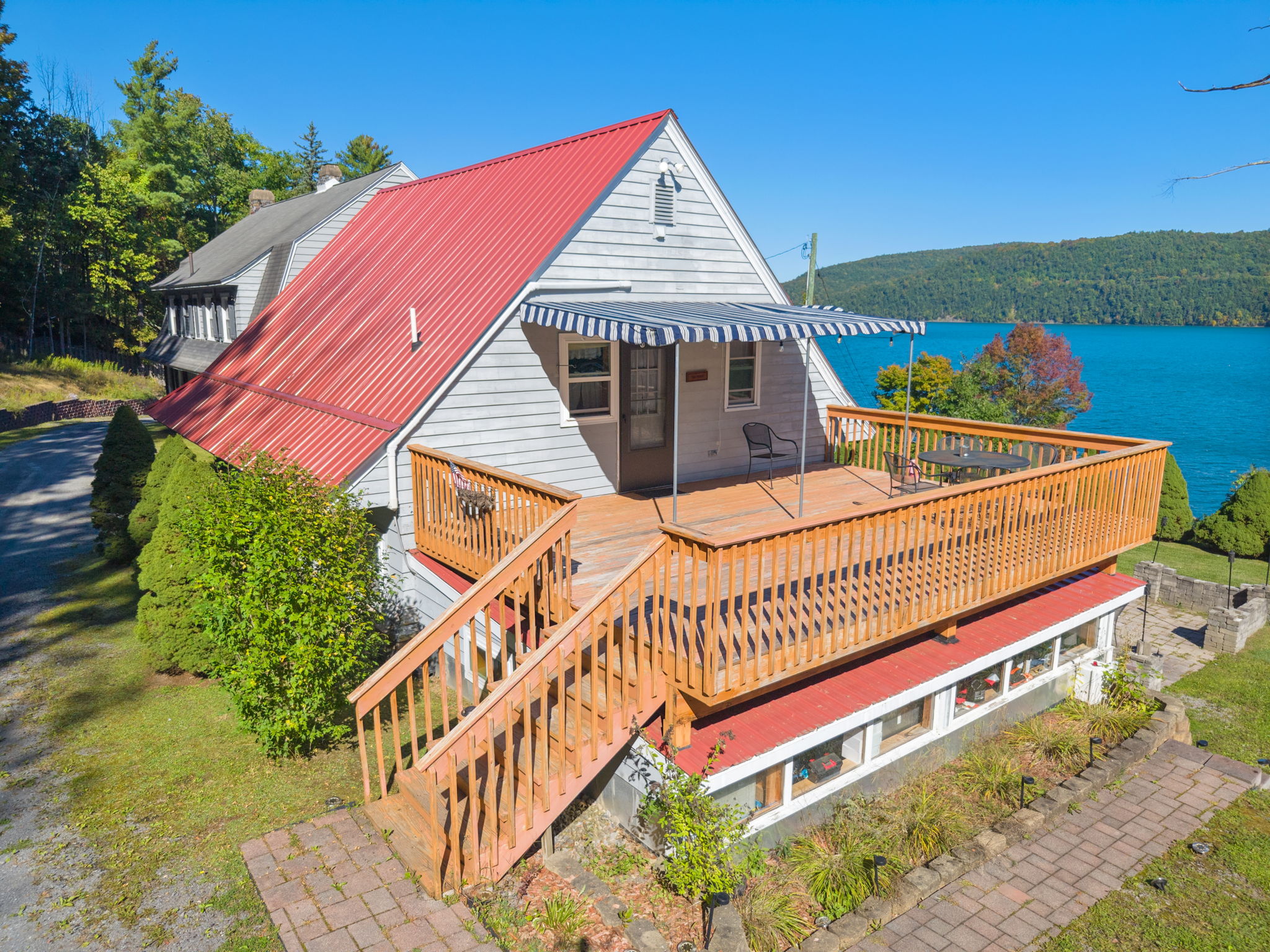 The Perch - deck overlooking Otsego Lake
