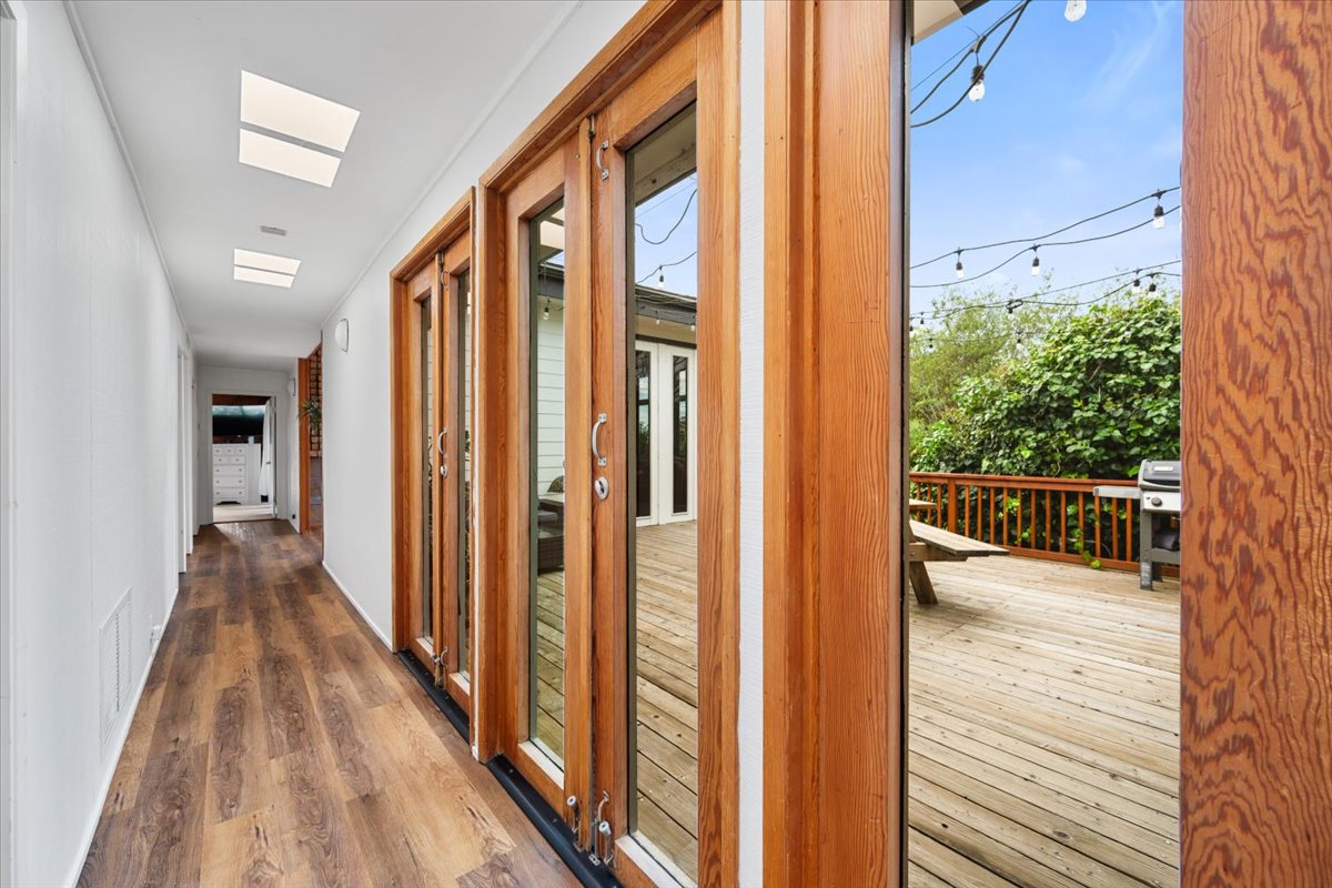 light, bright and airy hallway