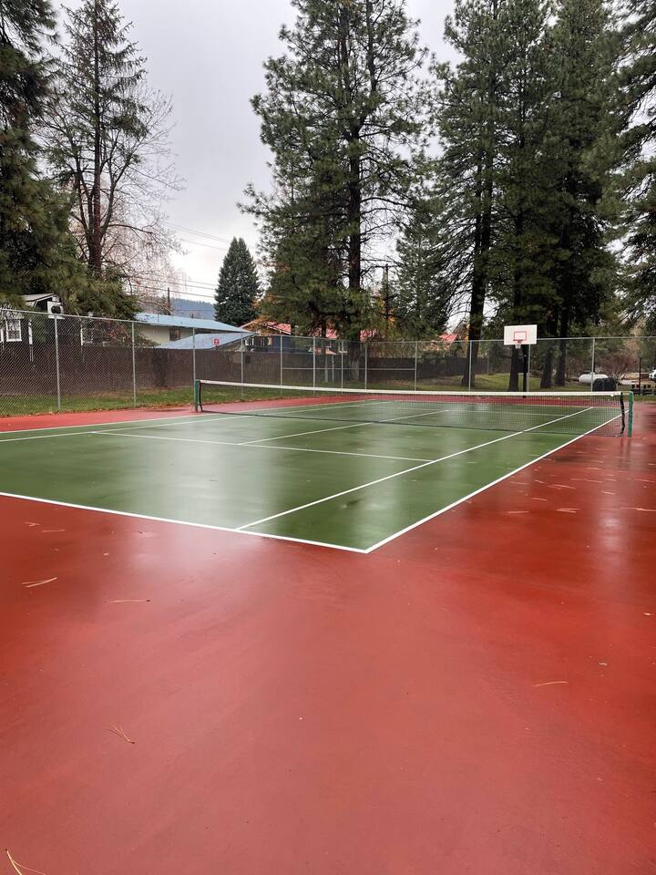 Tennis Court on the property.