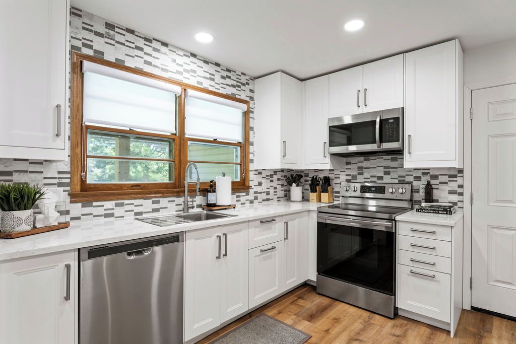 Spacious and fully-stocked kitchen