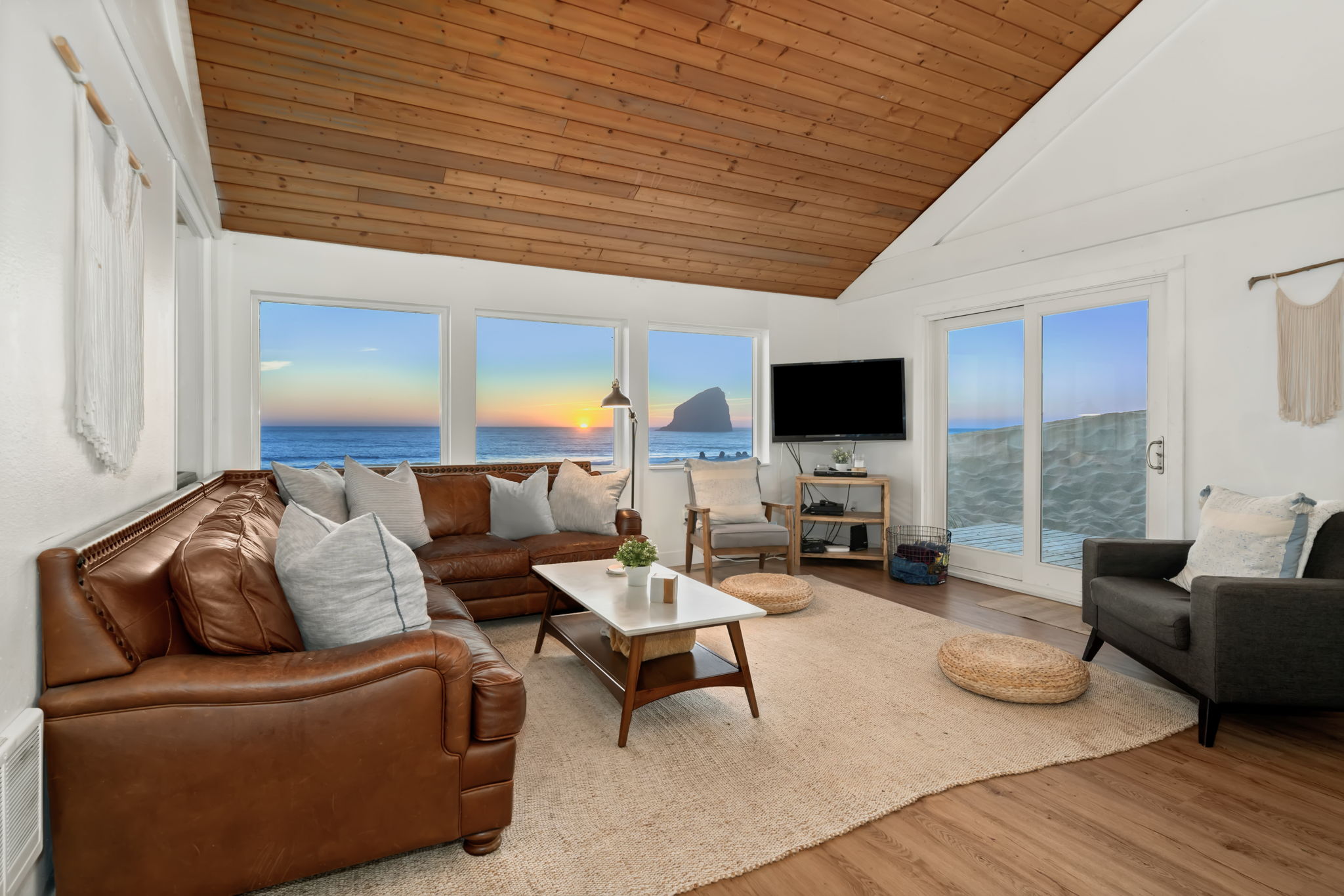 Slider provides easy access to the beach and hot tub