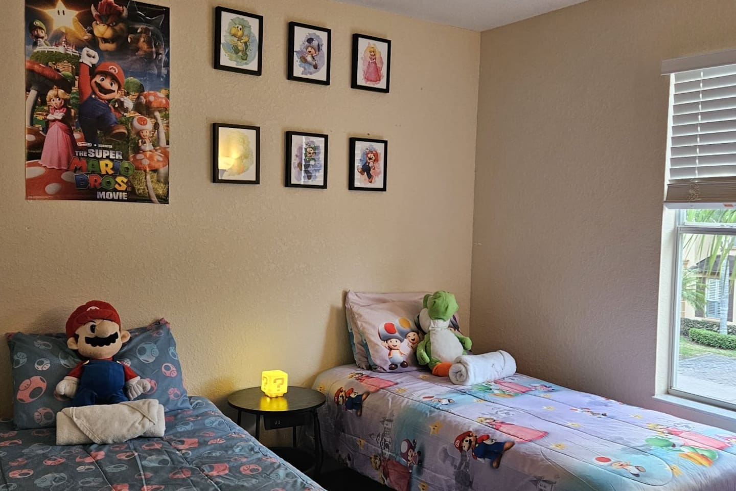 We also have Mario Kart comforters and bed sheets which can be used in this room as well! 