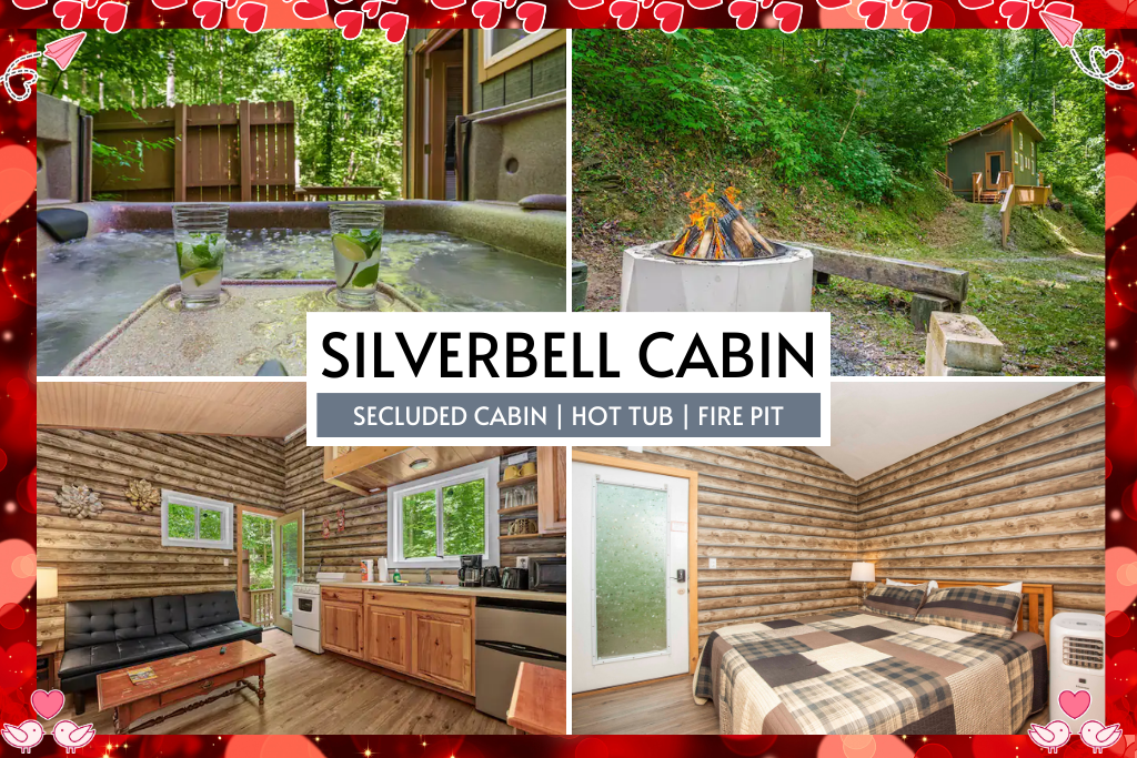 Tucked away in the trees, this Gatlinburg hideaway offers a private hot tub, fire pit, and all the serenity you’ve been craving.