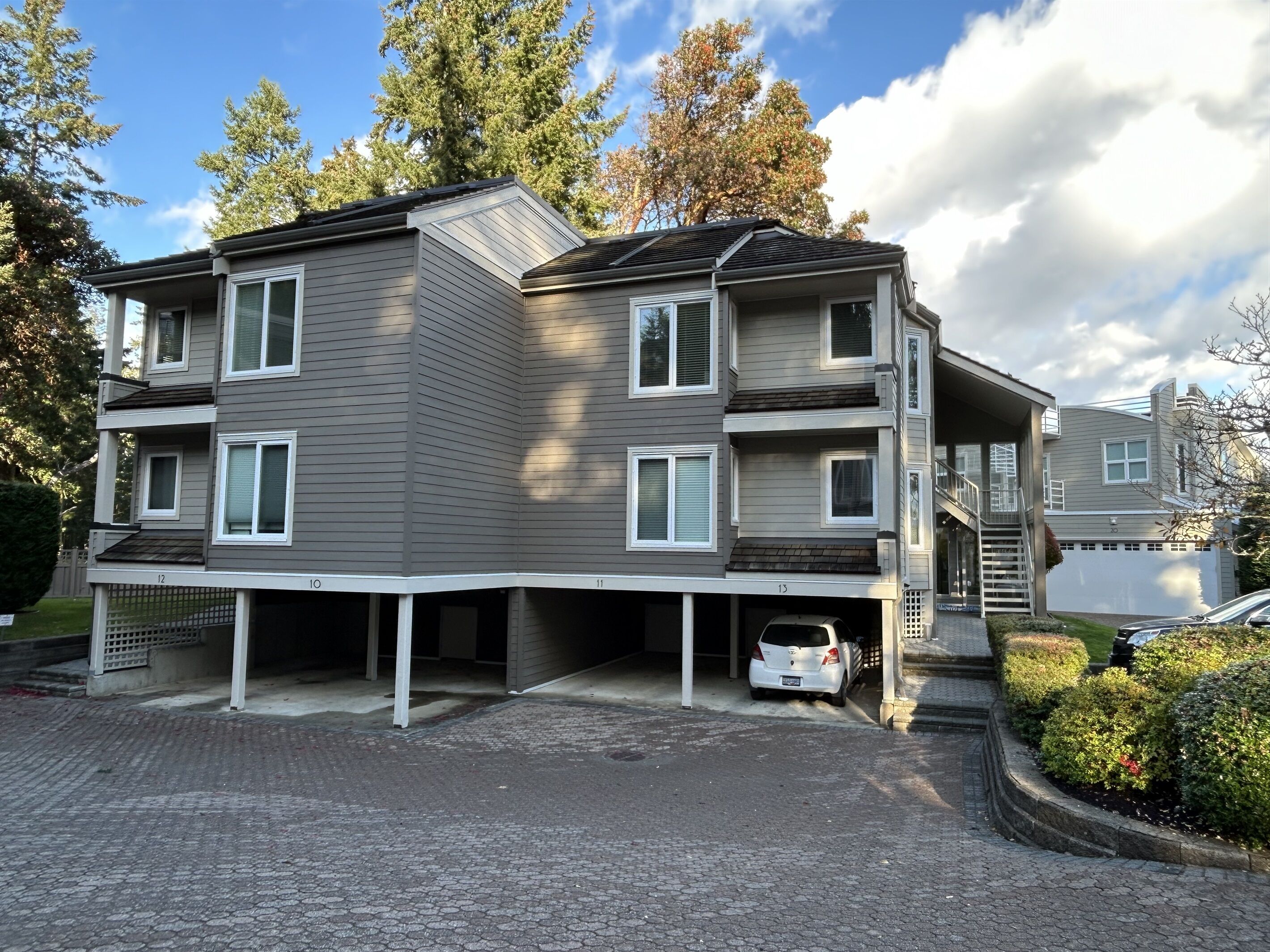 Access to condo on far right side (stairs)