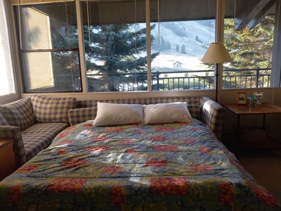 Full-size sofa bed. There is also a Full-size bed in the loft area.