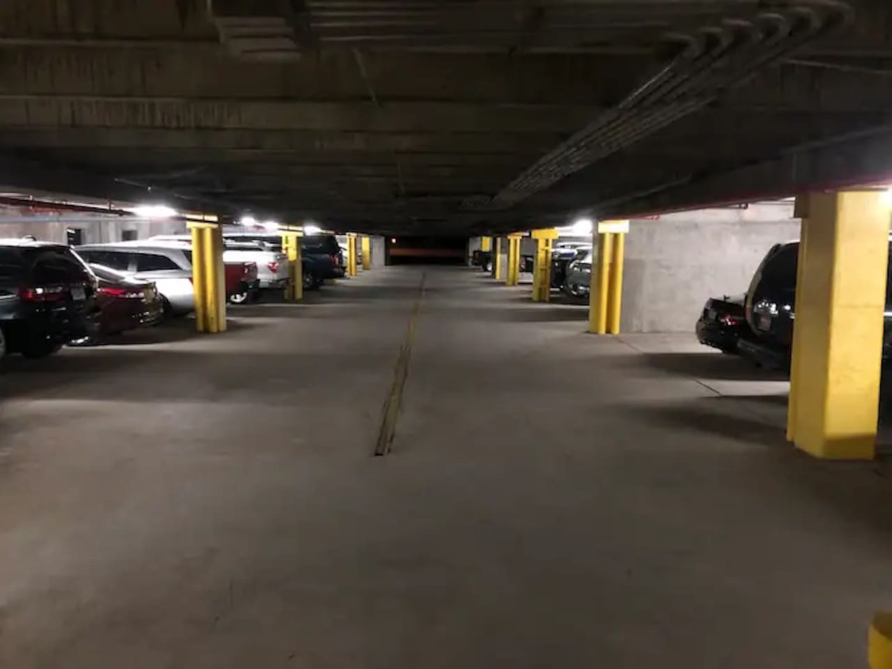 Parking garage underground 
