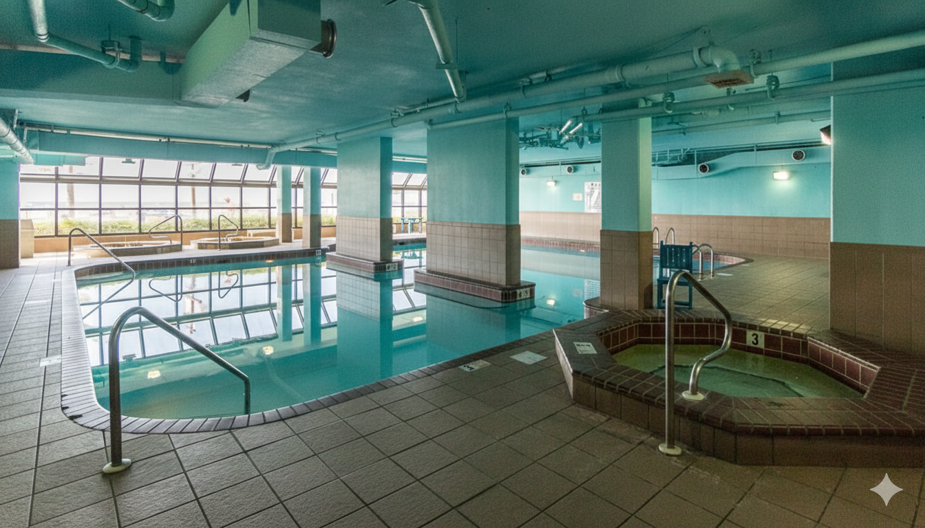 Enjoy a refreshing dip regardless of the weather in our large indoor pool. Complete with adjacent hot tubs and large windows for natural light and views, it's the perfect spot for year-round r