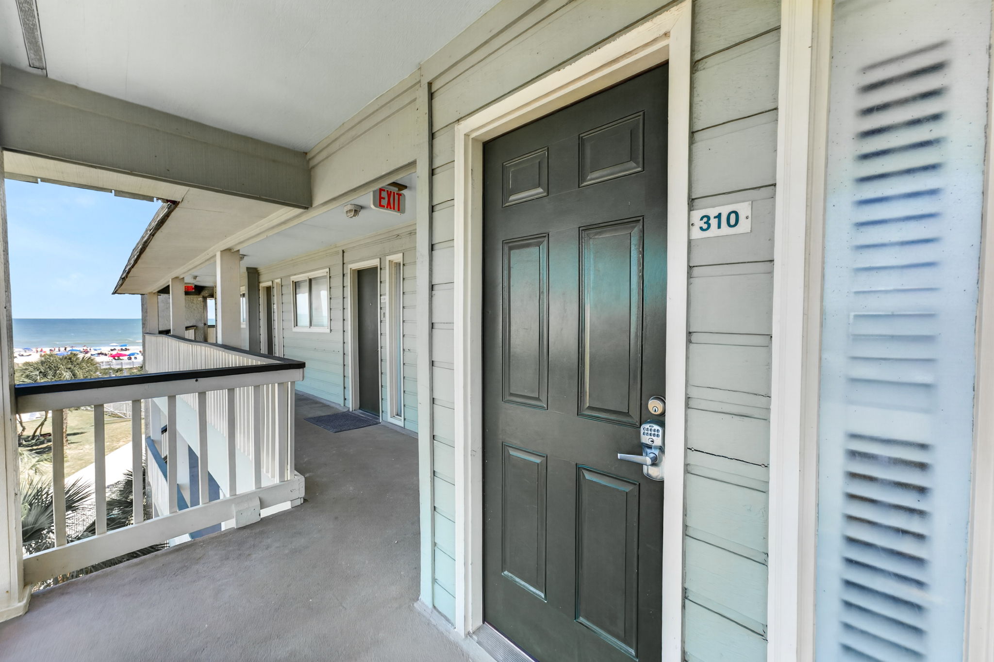 Front Door | Coastal Calm | Sea Cabins 310A, Isle of Palms, SC | IOP Escapes