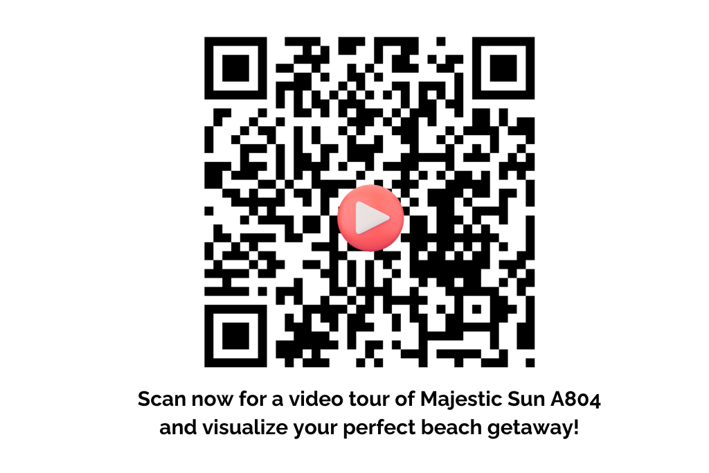 Scan this QR Code for a video walkthrough of the property to help you better visualize your perfect beach vacation!