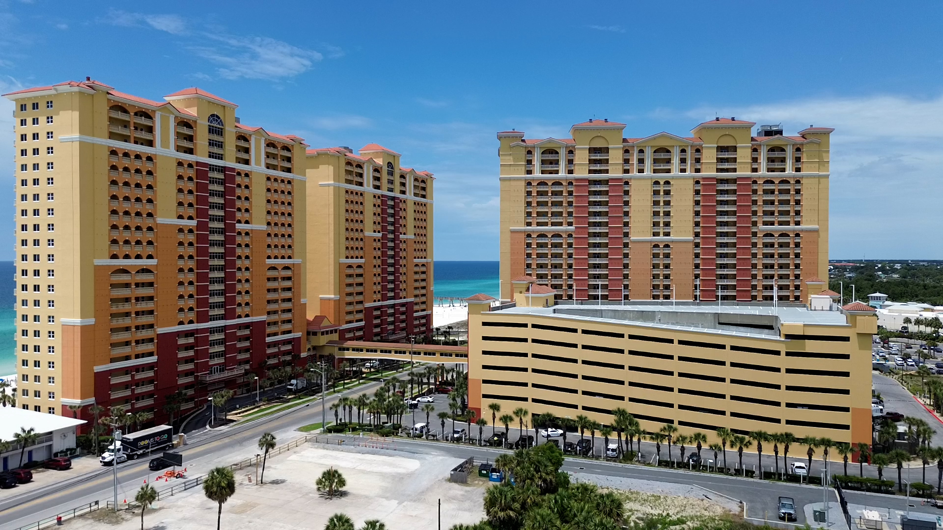 ANOTHER VIEW OF THE TOWERS AS THEY ARE ARRANGED ON THE GULF OF MEXICO!! NEXT TO PIER PARK