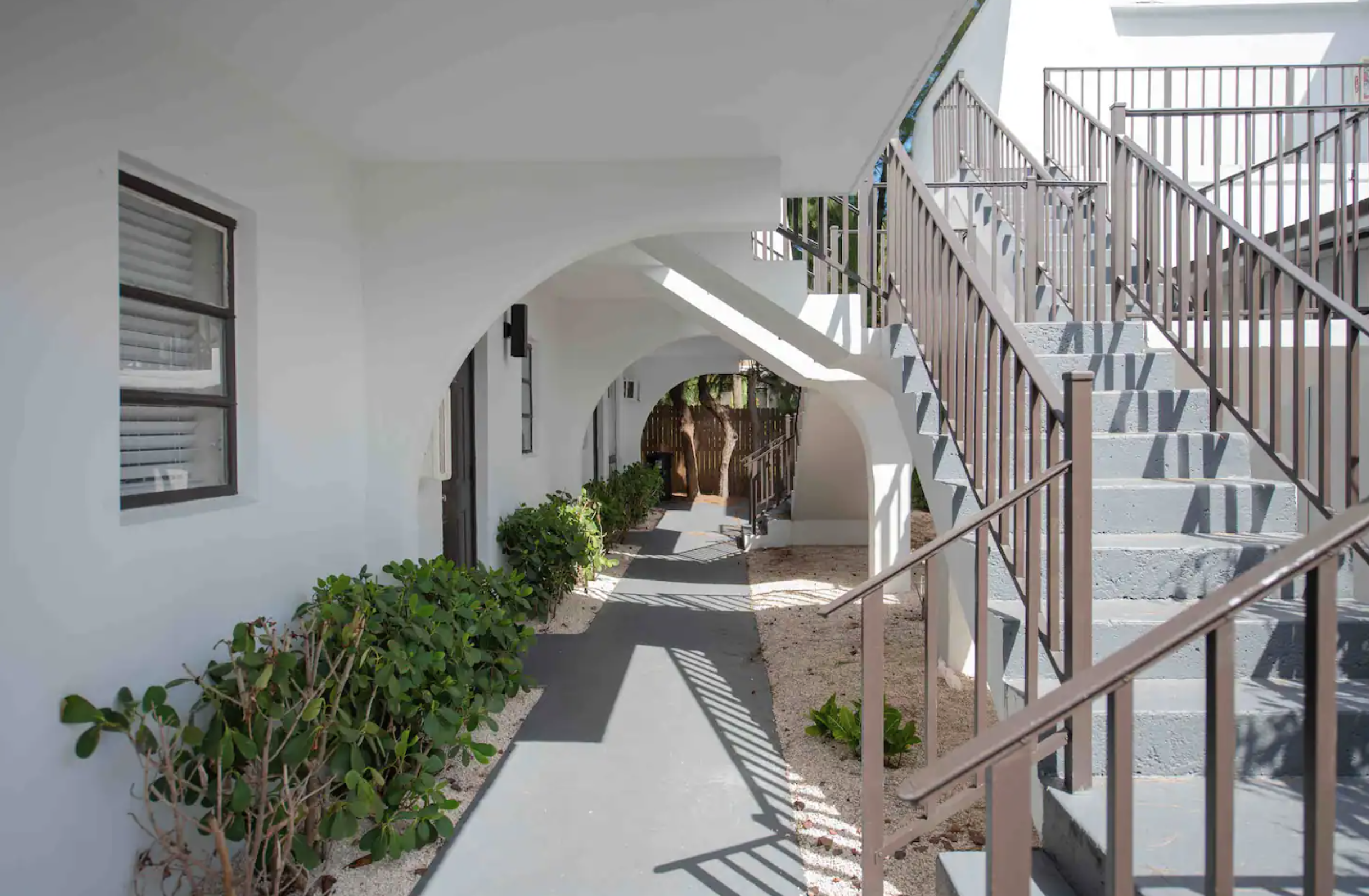 Studio #101 is tucked away in a quieter, more private area of the property, away from the bustle of the pool area.
