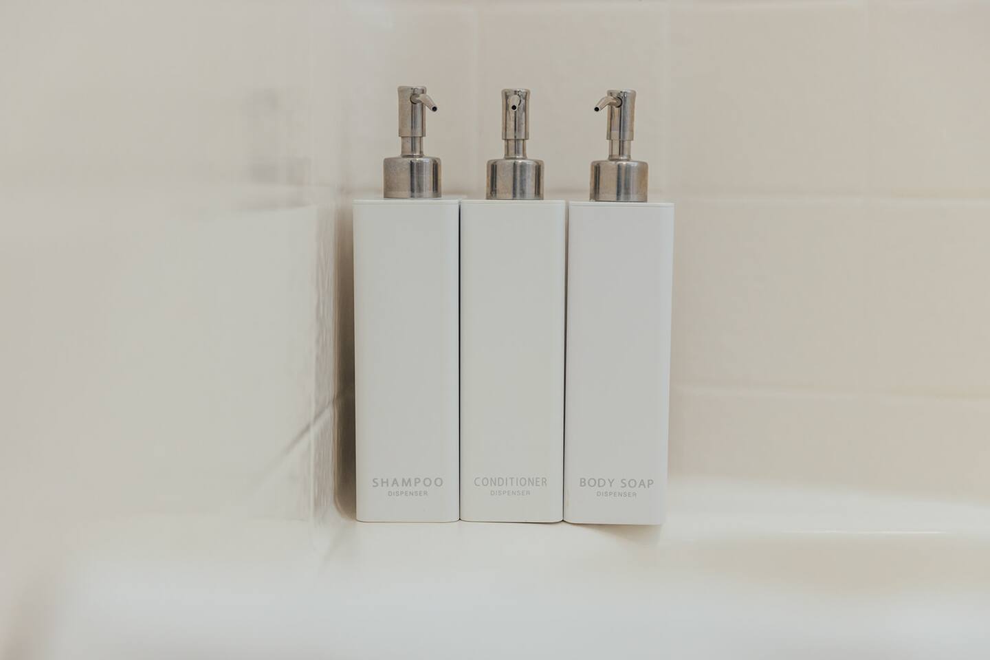 Shampoo, conditioner & body wash provided in every bathroom. Shampoo & Conditioner: Pure Morocco Argan Oil | Body wash: Fragrance free for sensitive skin | All natural products with no: phthalates, parabens, sulfates, phosphates