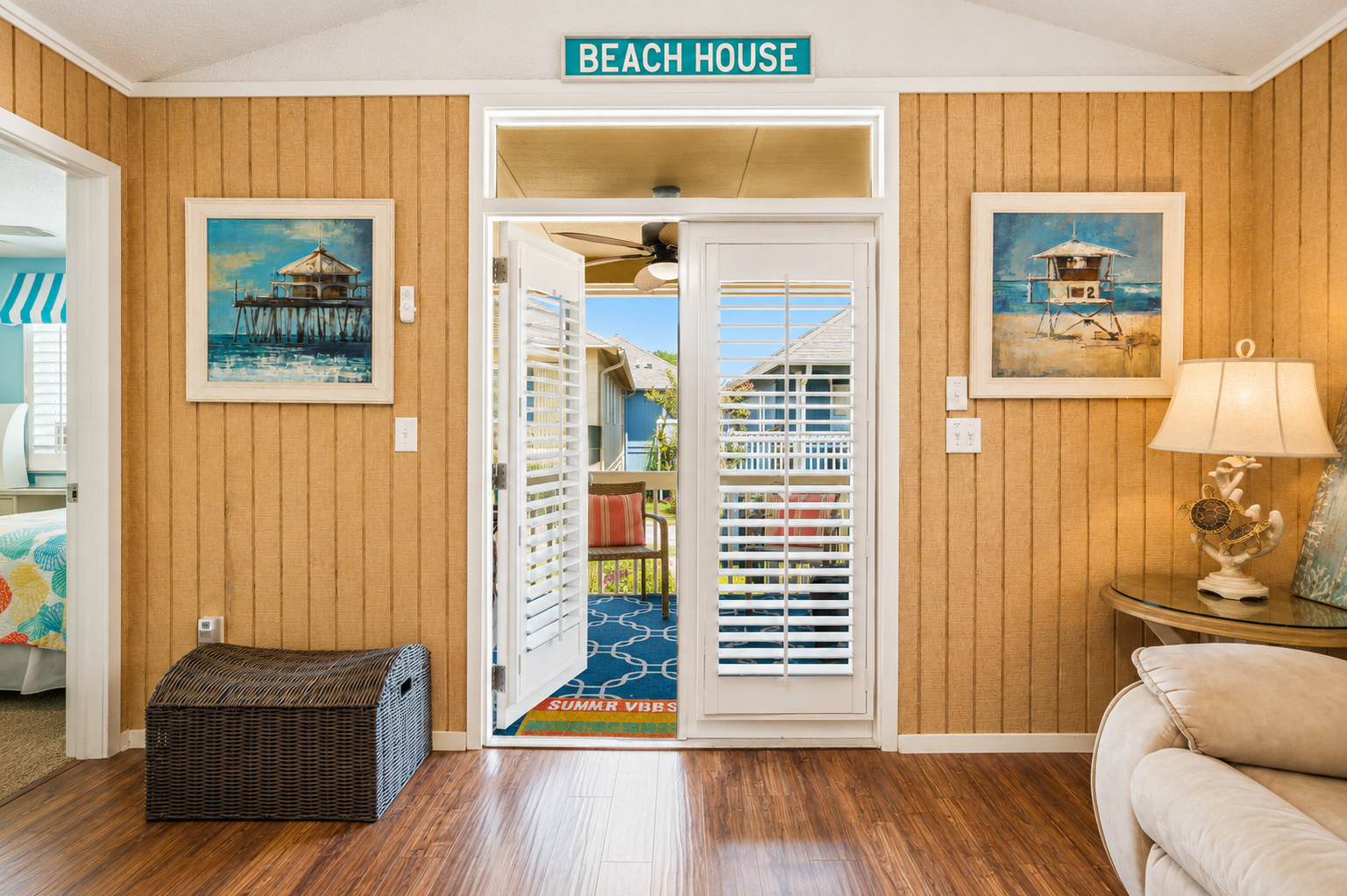 Coastal Doorway in your Private Beach Cottage