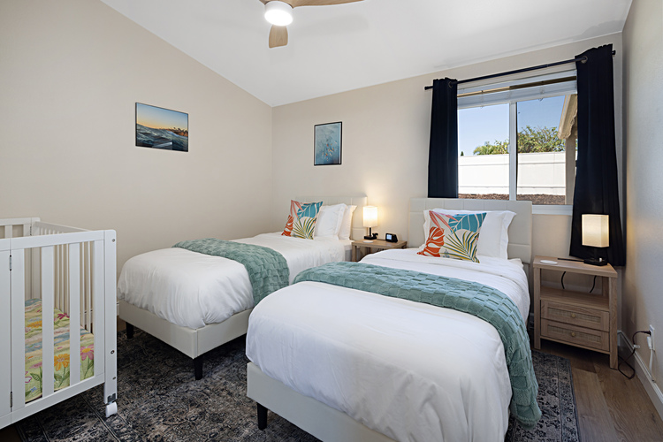 Bedroom #3 can be configured as 2 Twin beds or 1 King