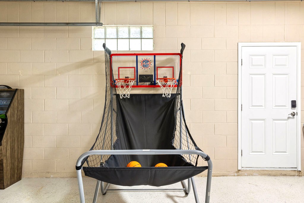 Bring out your competitive side and have a blast shooting hoops right inside the comfort of your vacation home — fun for both kids and adults!