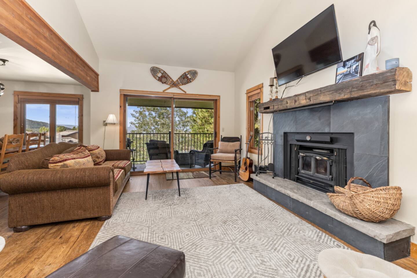 Main Level Living Room with Patio Access