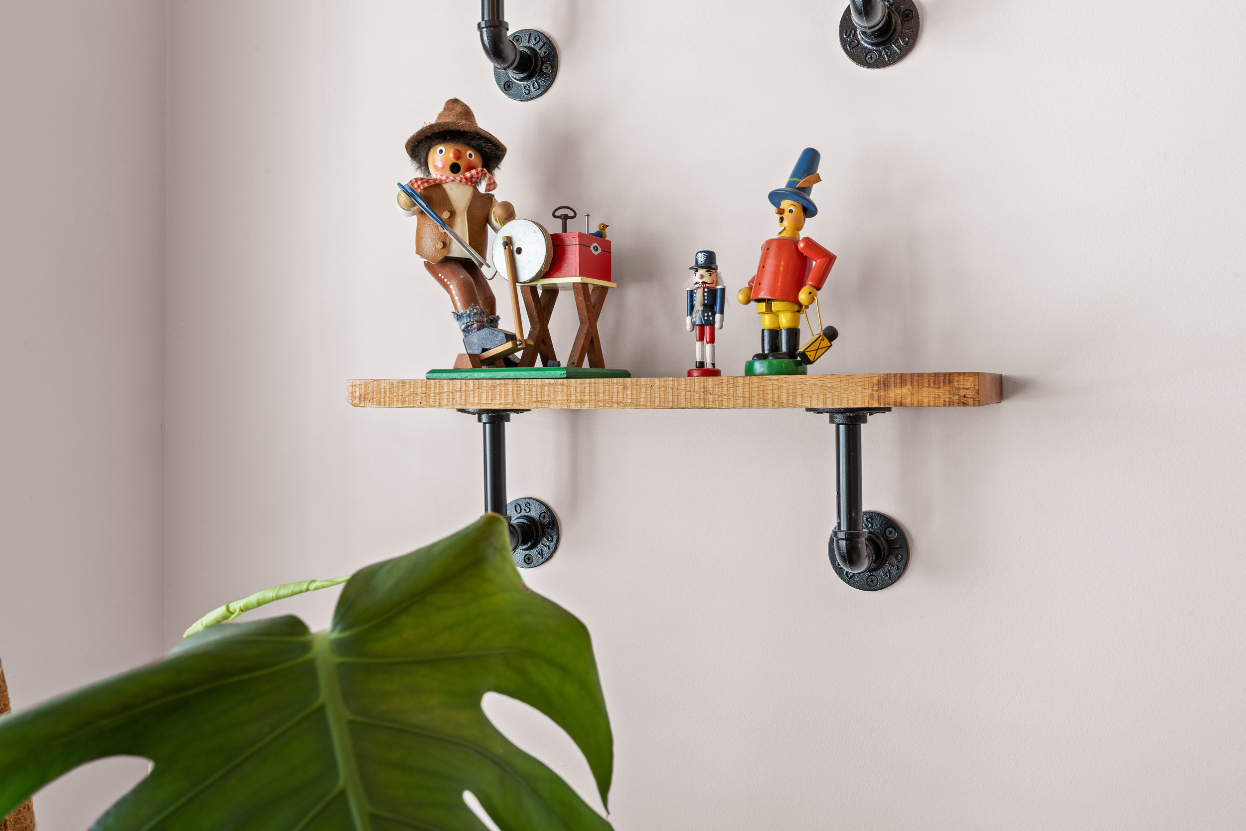 Whimsical decorative shelf adding charm and personality to the home.