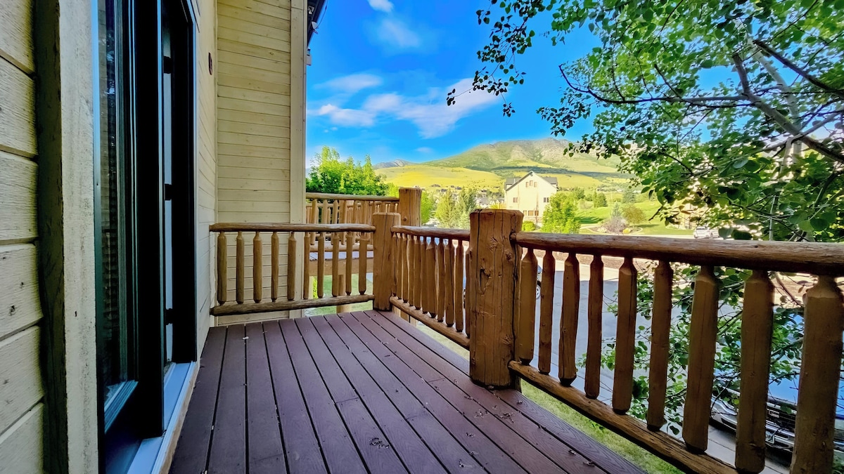 Relax on the private deck!