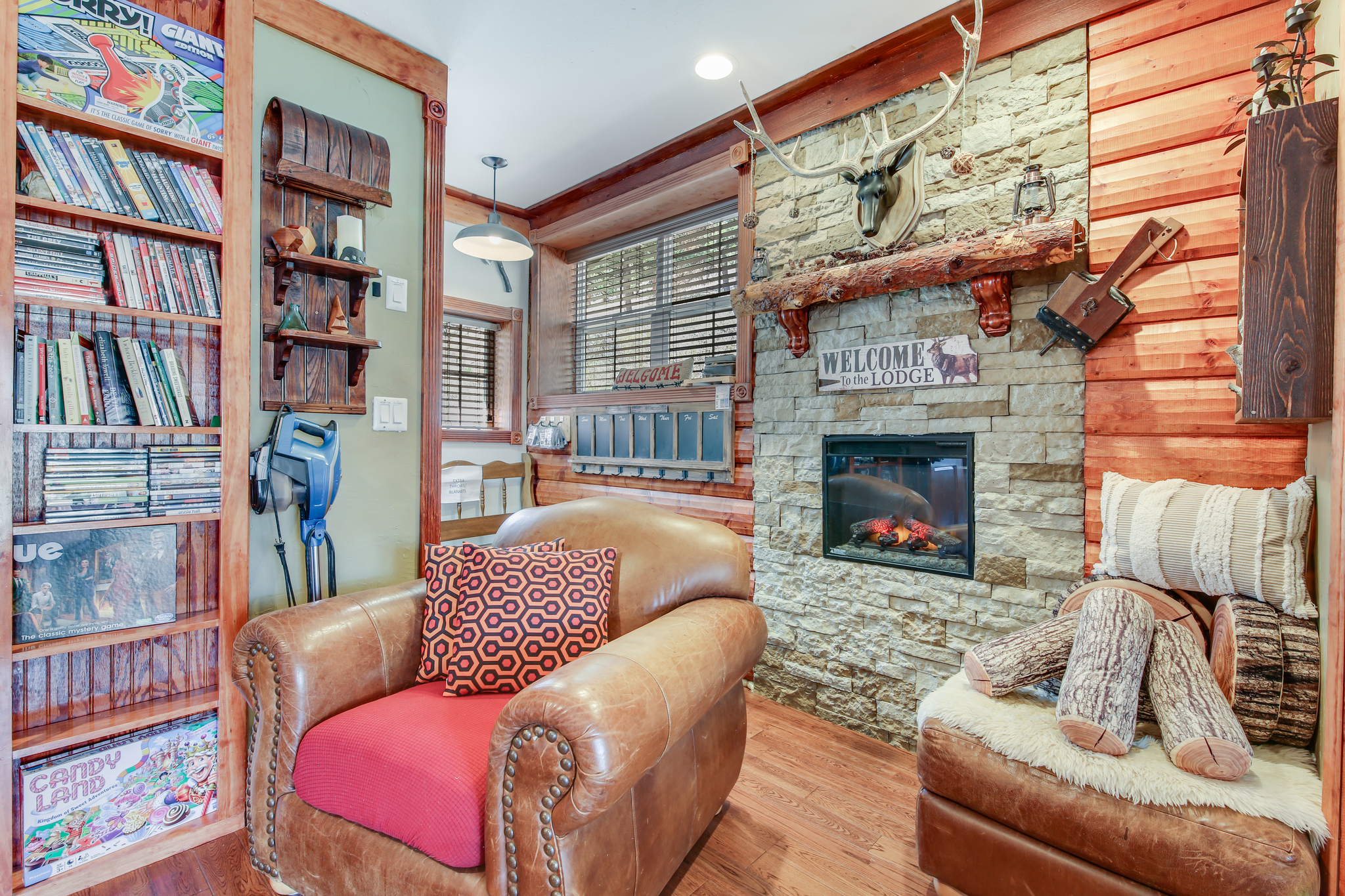 Quiet reading nook for a little downtime.