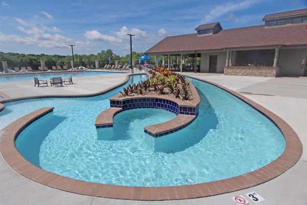 Lazy river and pool