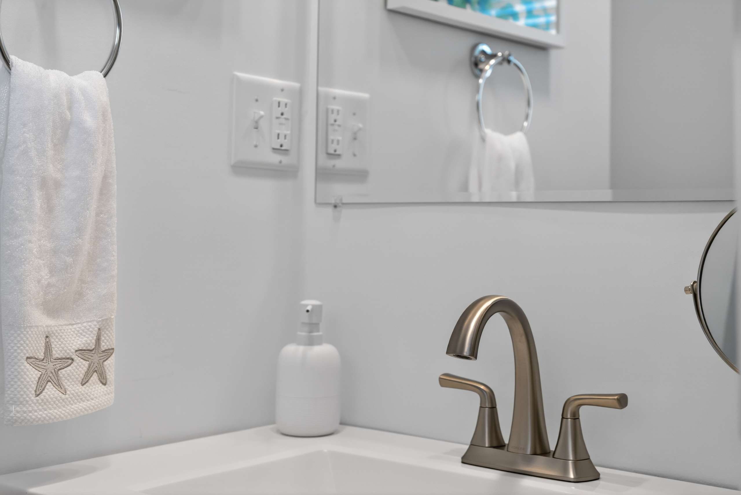 Clean and refreshing bathroom designed for comfort and convenience during your stay.
