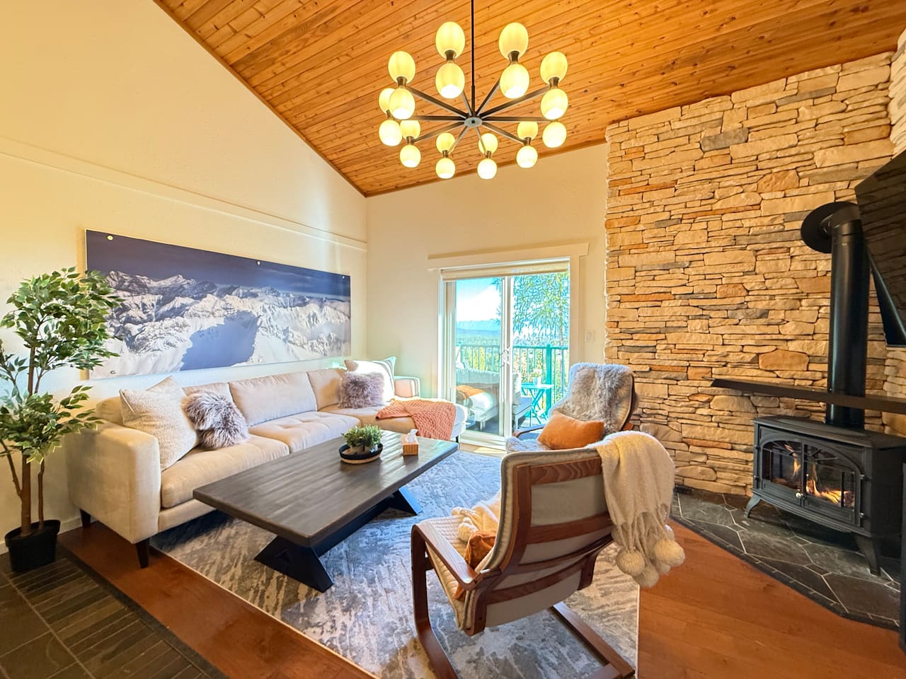 Slopes and trails out front, views out back—it’s why we fell in love with this place.