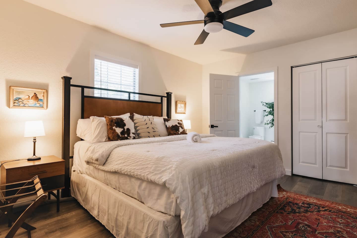 master bedroom with ensuite bathroom