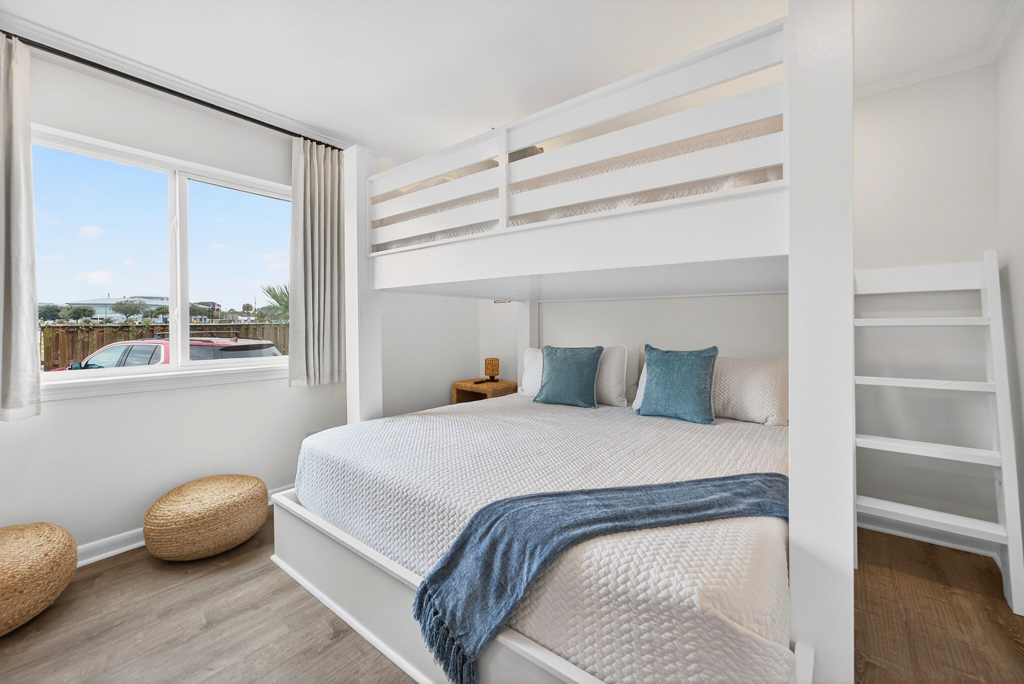 Bunk Room Queen over King | Beach Break | IOP Escapes Vacation Rentals | 1400 Ocean Blvd 106B, Isle of Palms SC