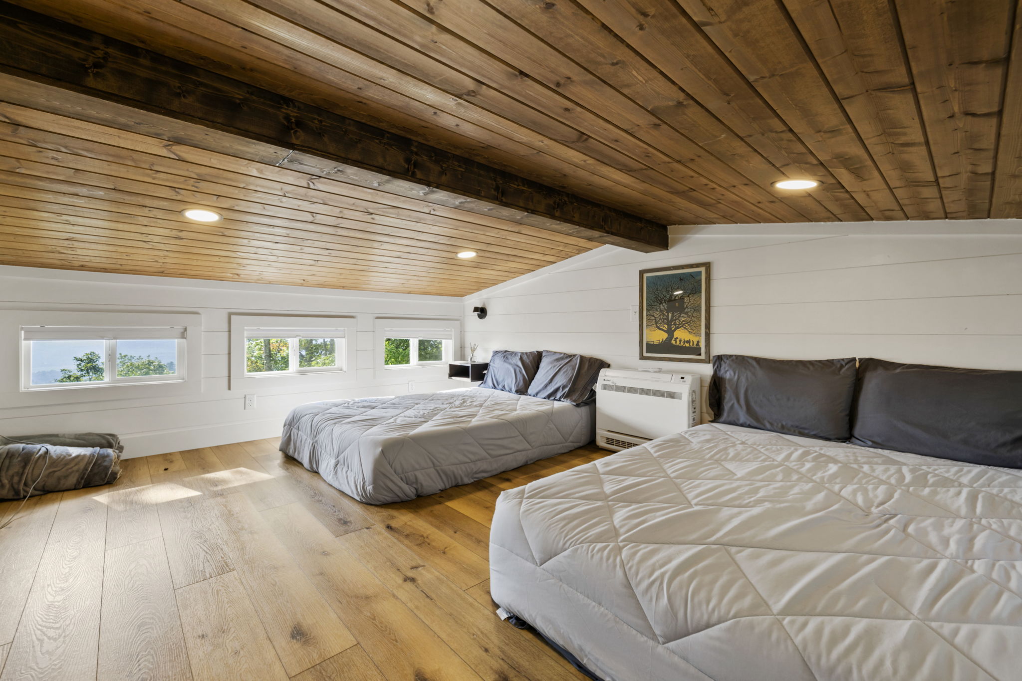 Full beds in loft
