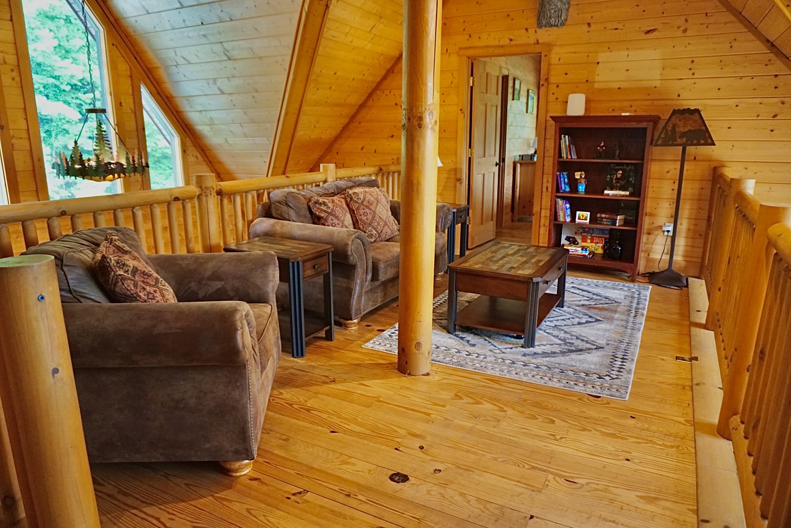 Loft life. Unwind and relax in this cozy loft overlooking the stunning mountain views.