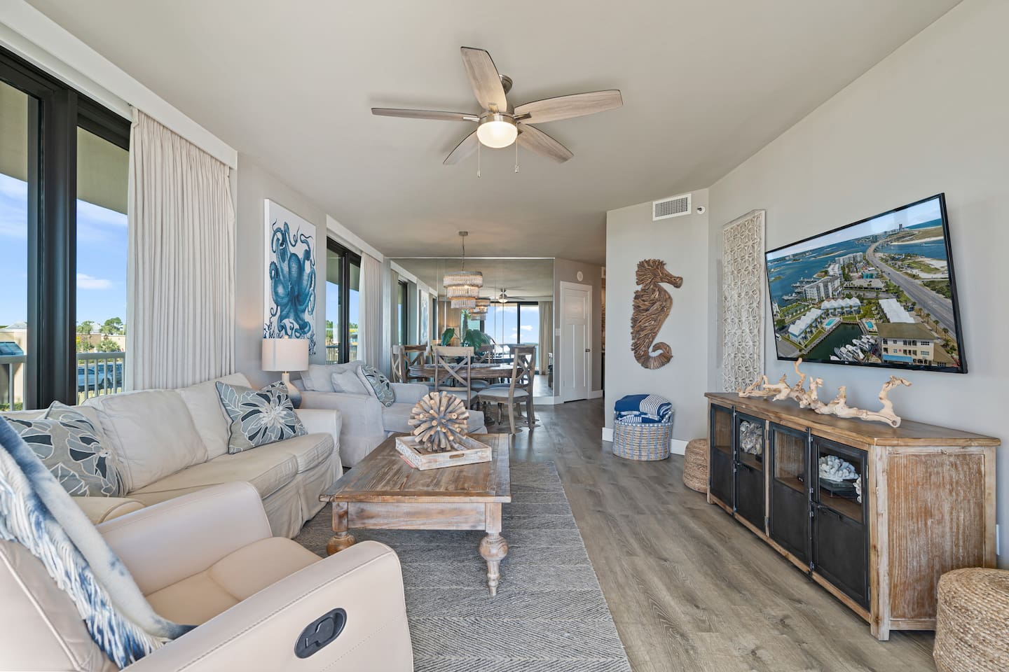 Living Room and Dining Room