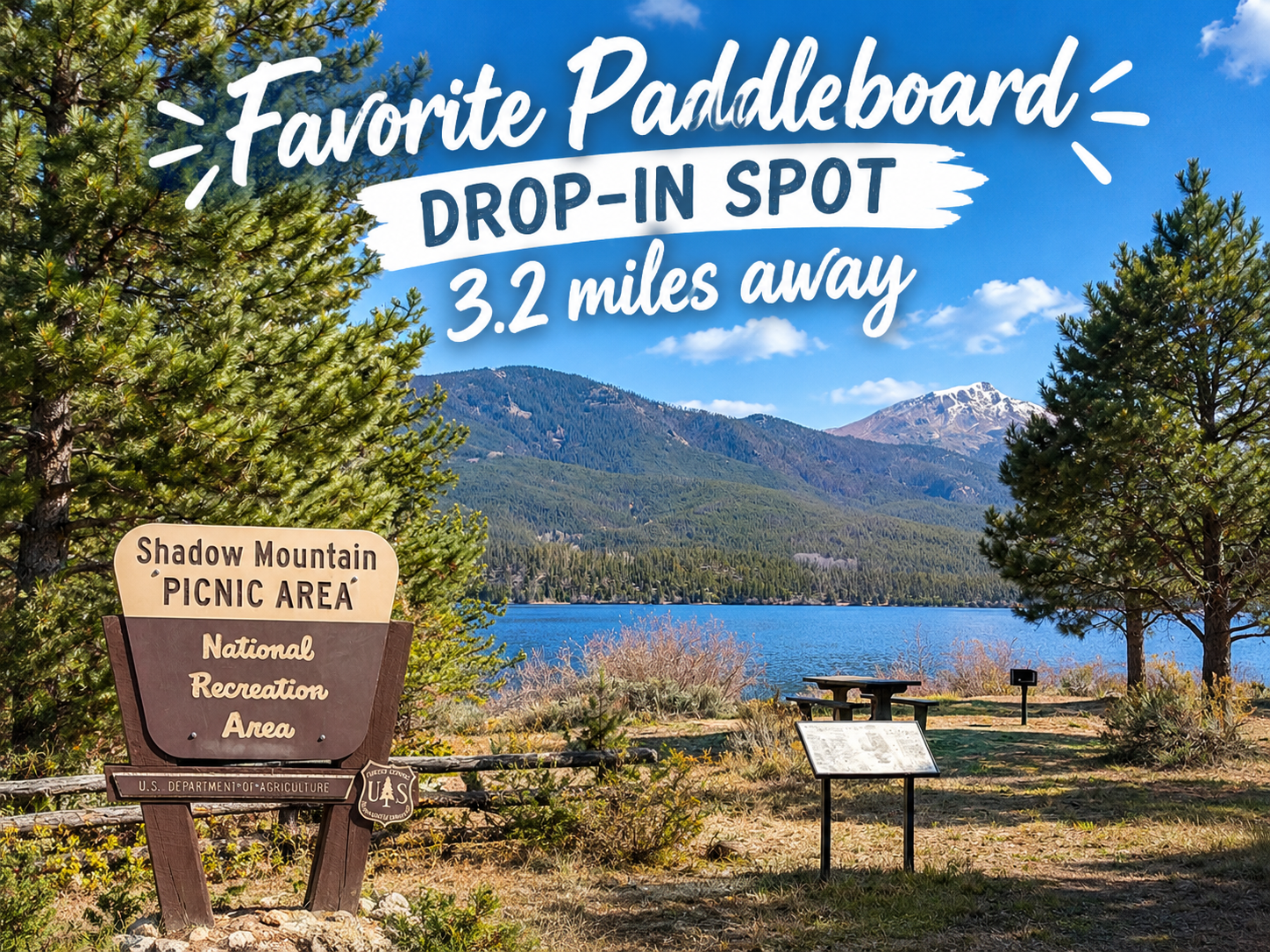 Great spot for a picnic, paddle boarding or fishing