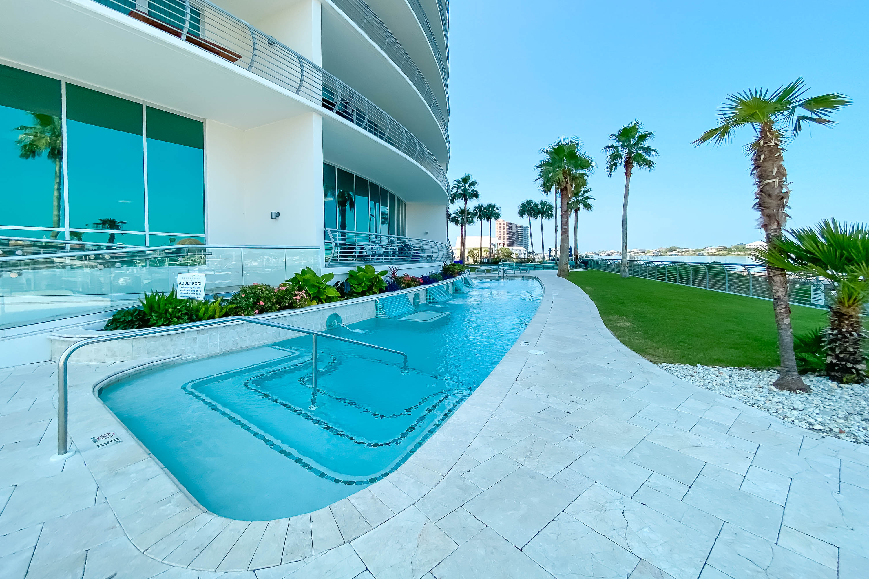 Indulge in peaceful moments at Bella Luna's dedicated adult-only pool area. Your private oasis awaits.