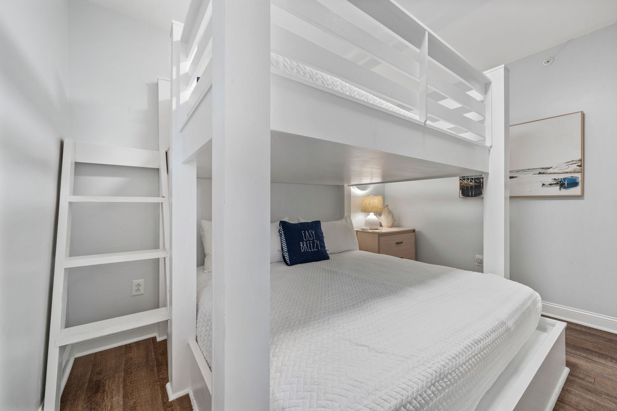 Queen over King Bunk | Starfish | Oceanview 101 | 1116 Ocean Blvd, Isle of Palms, SC | IOP Escapes