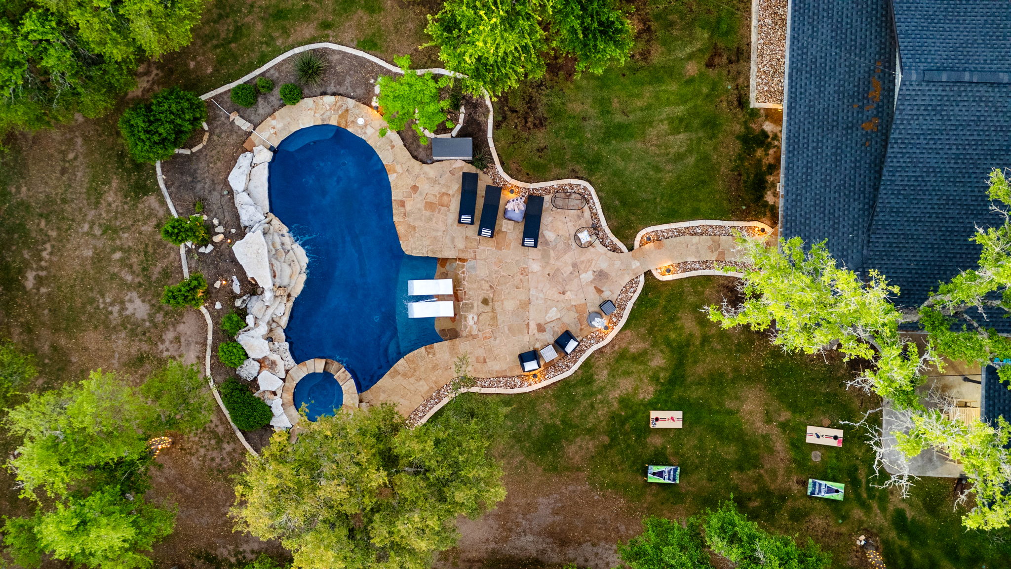 Aerial Backyard