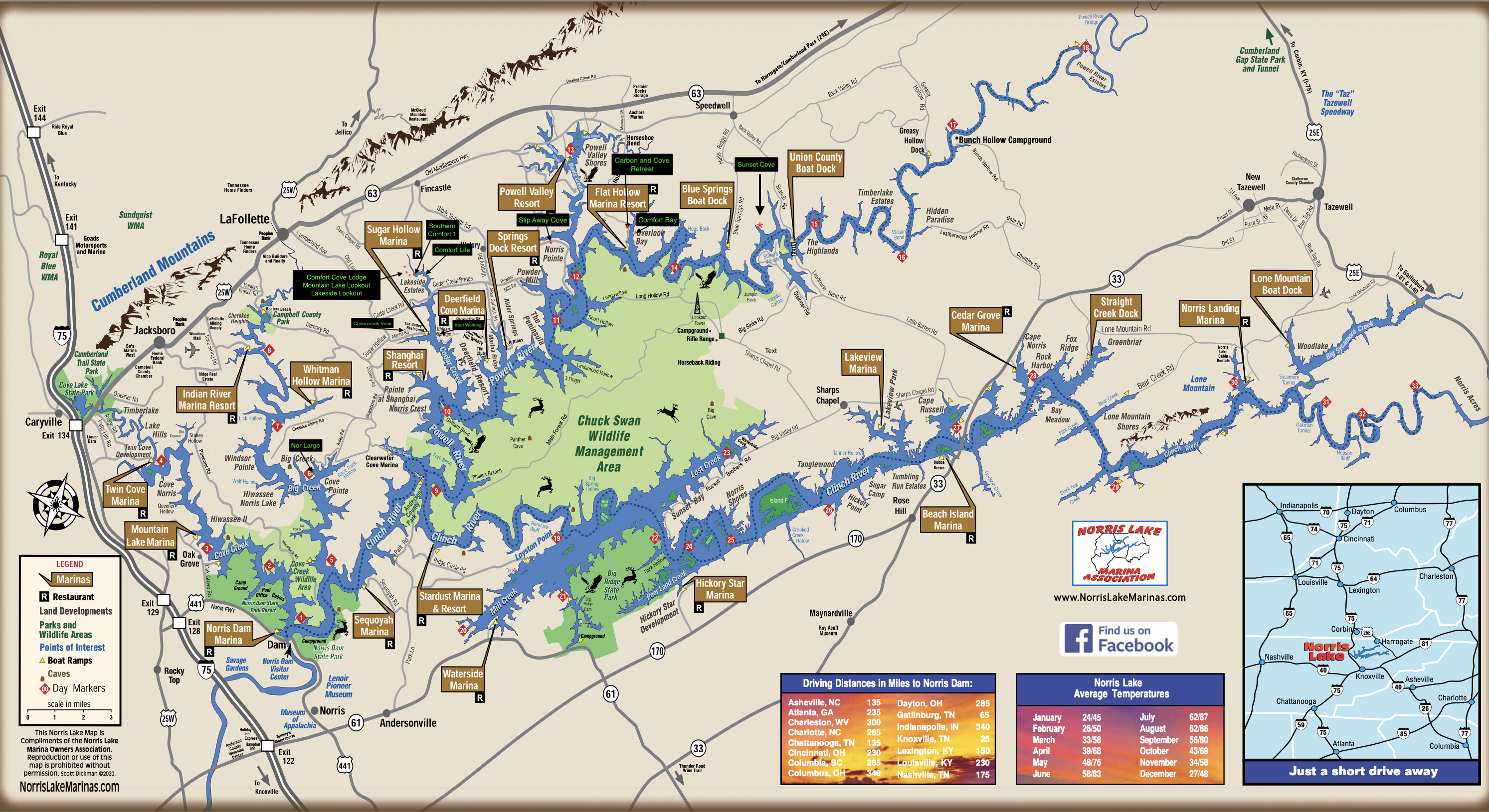 Map with property marked