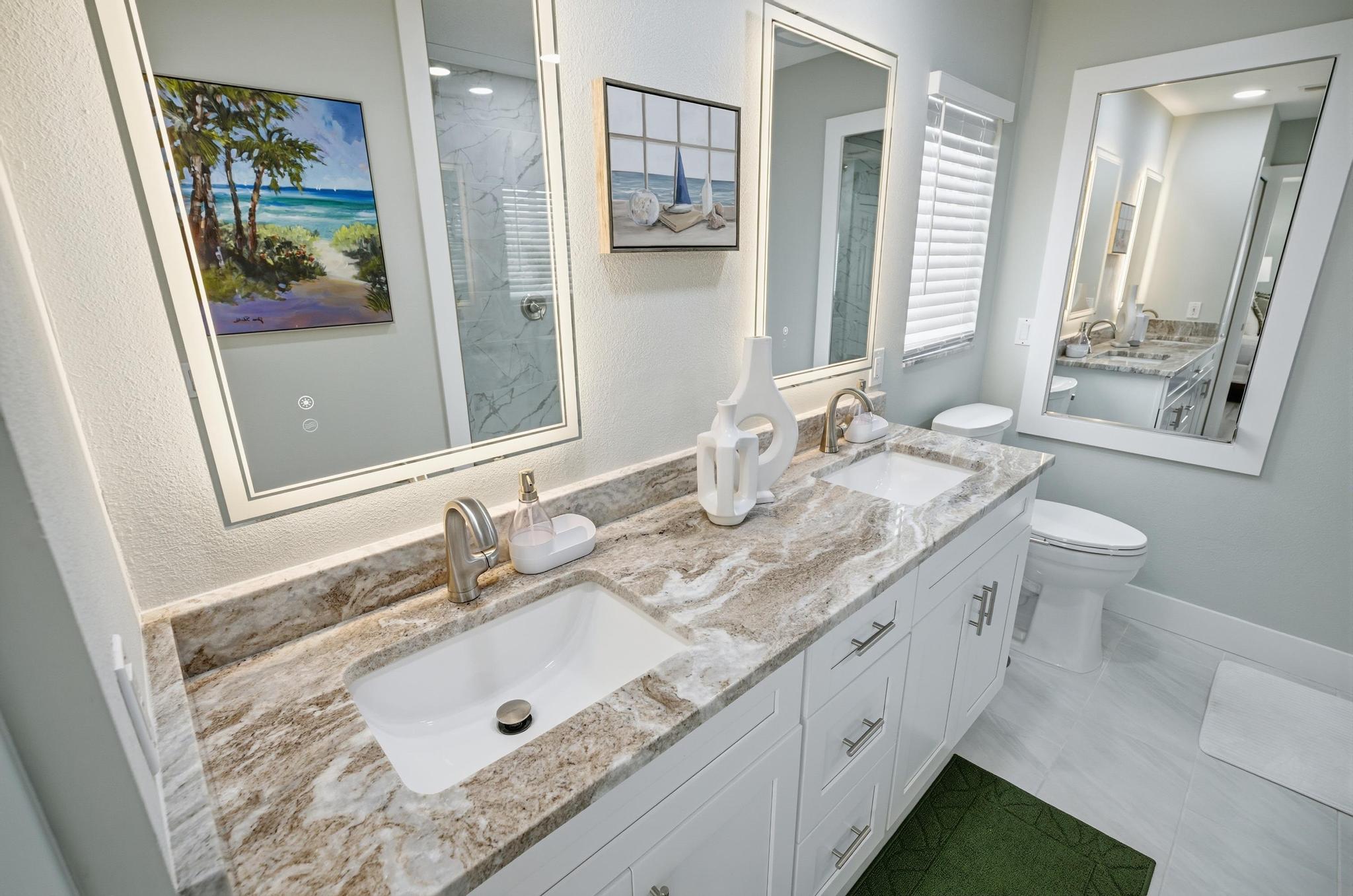 Master Bathroom - His and Hers sinks 