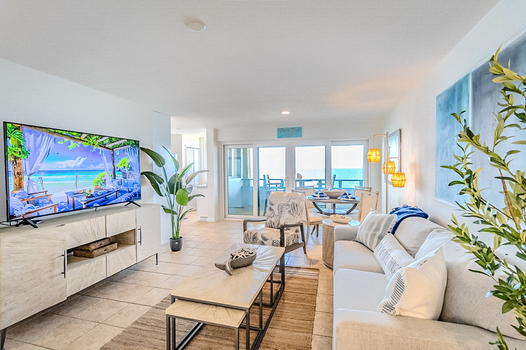 Bright, airy interiors that welcome you to relax with uninterrupted ocean views.