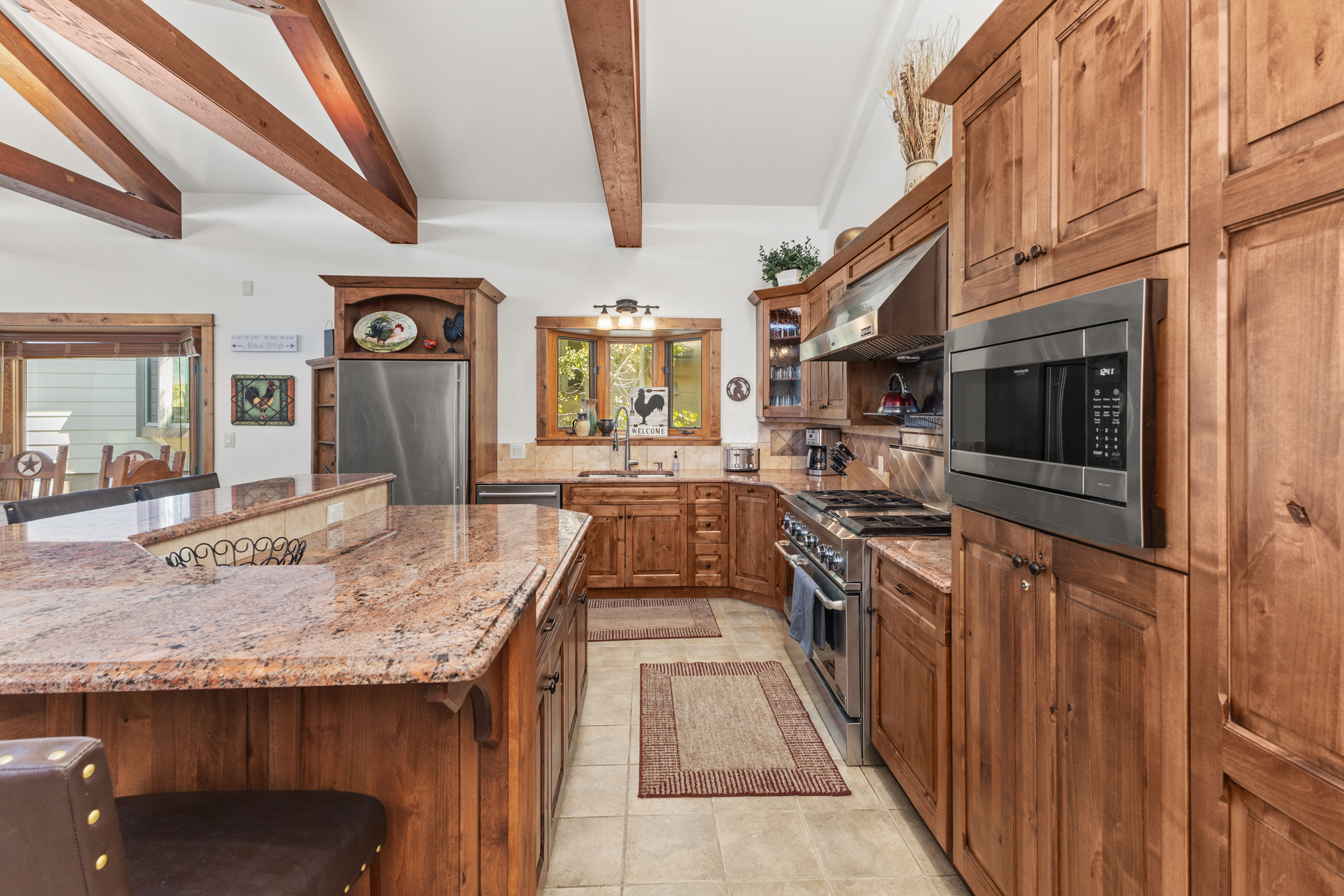 Top Level - Gourmet Kitchen - 2 Ovens, Flattop, 6 Burner Gas Stove