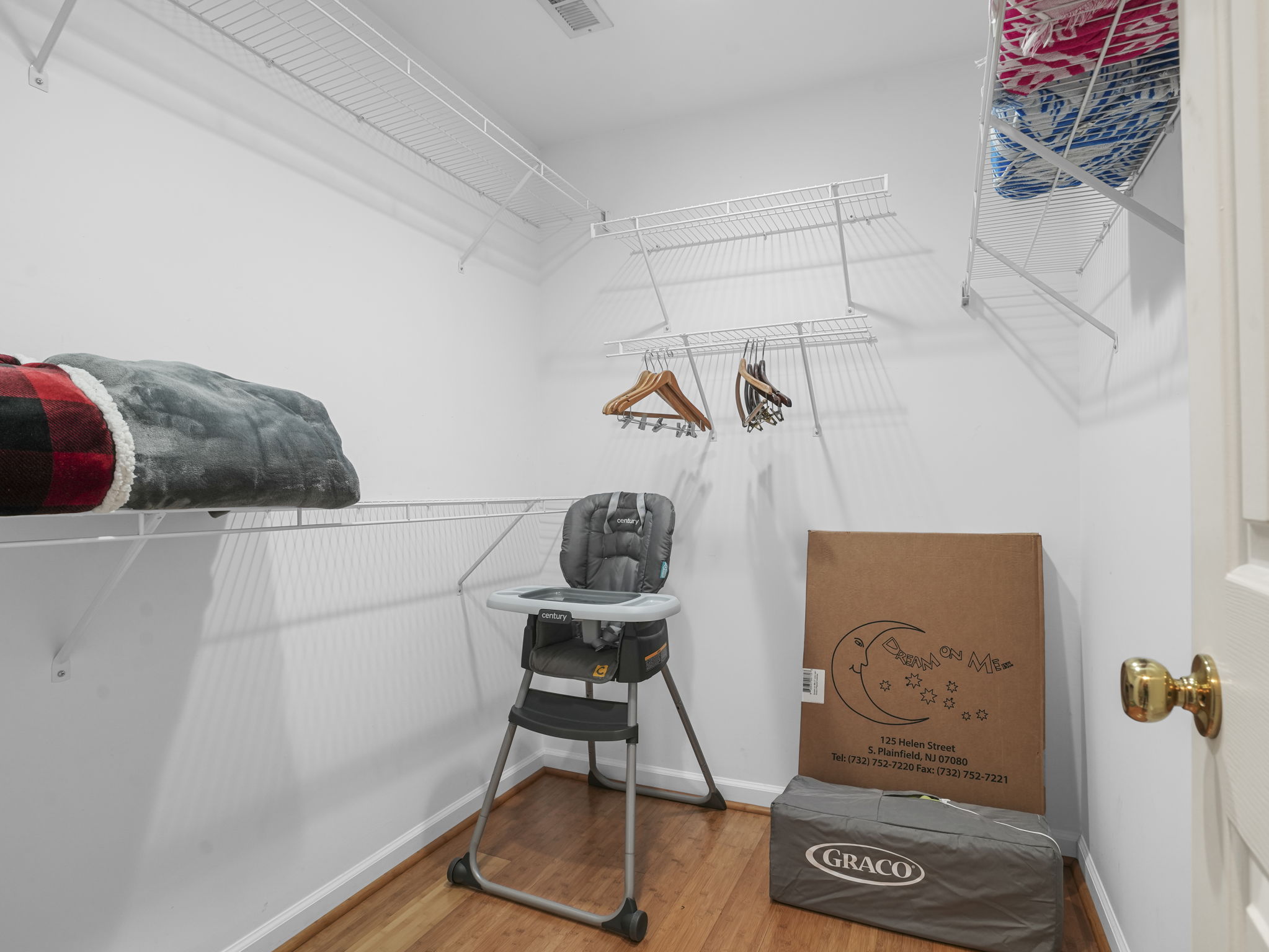 Walk-In Closet, High Chair, Pack & Play