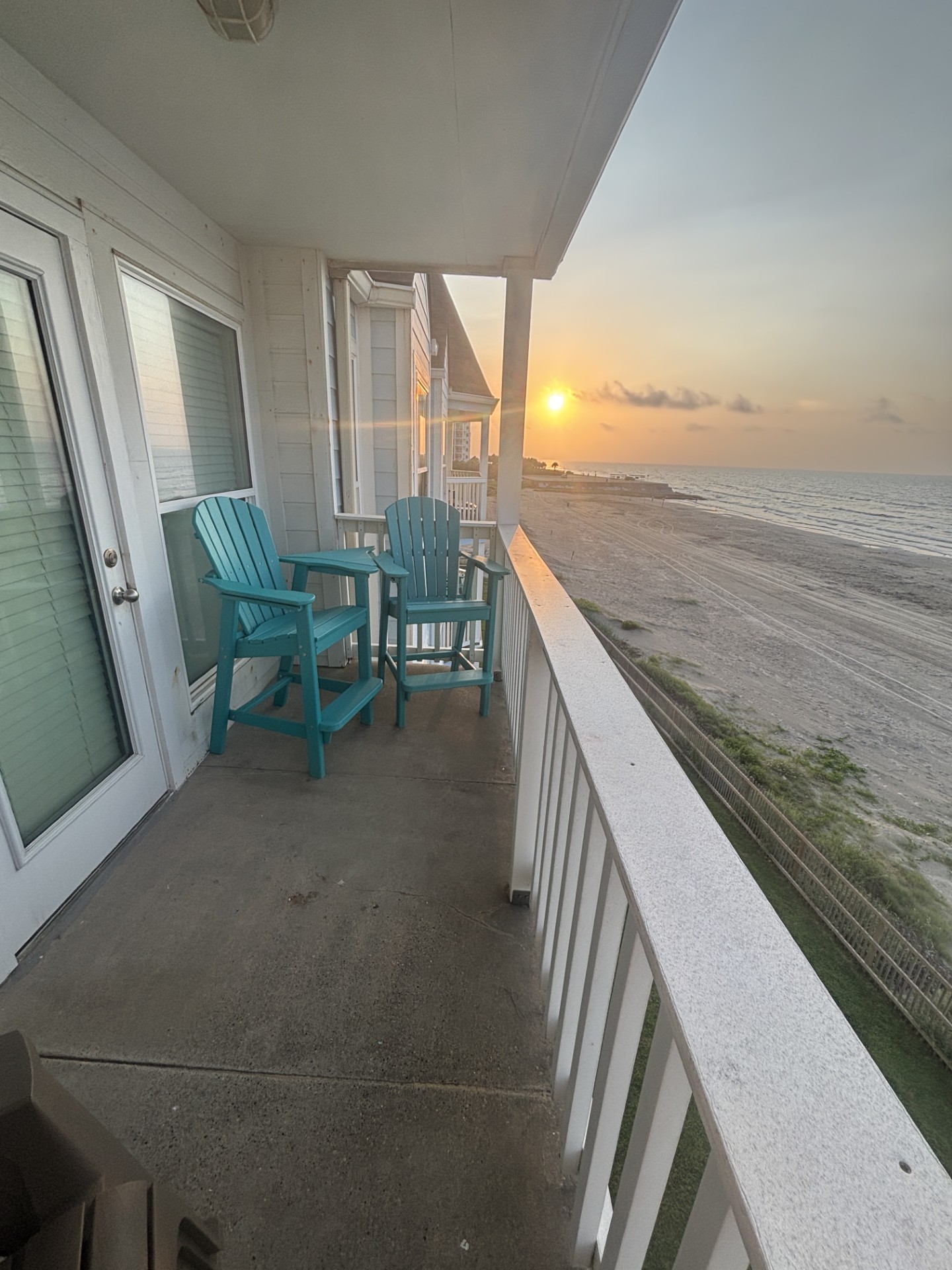 Unobstructed view from your private balcony